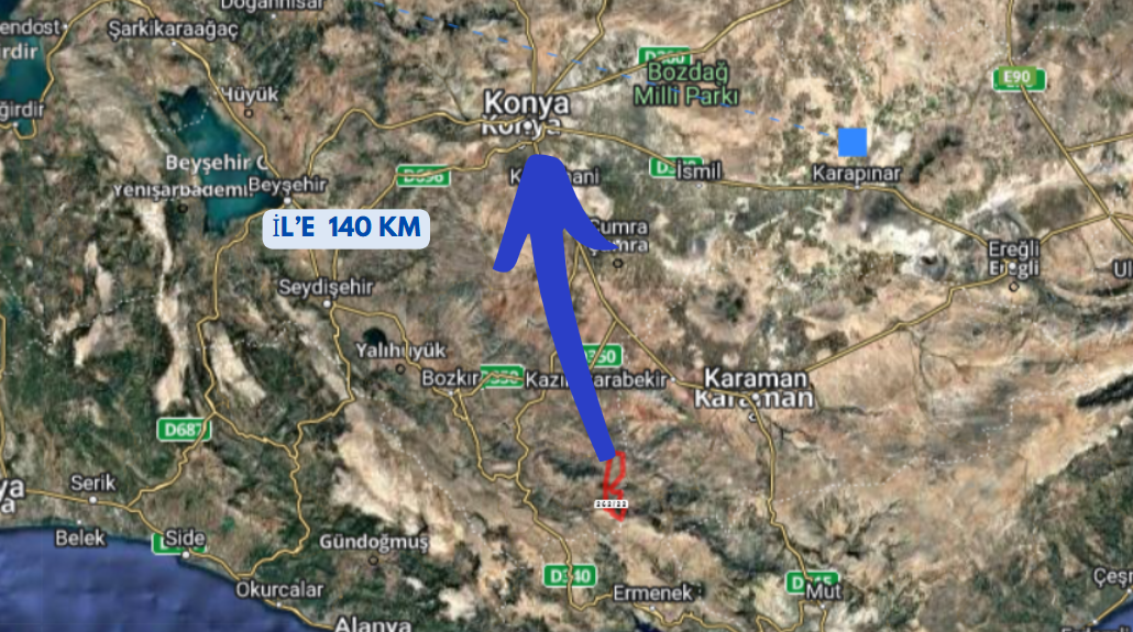 KONYA HADİM GÖYNÜKKIŞLA KÖYÜNDE 3.022 M² TARLA SATILIKTIR. - KONYA HADİM fotoğraf 11